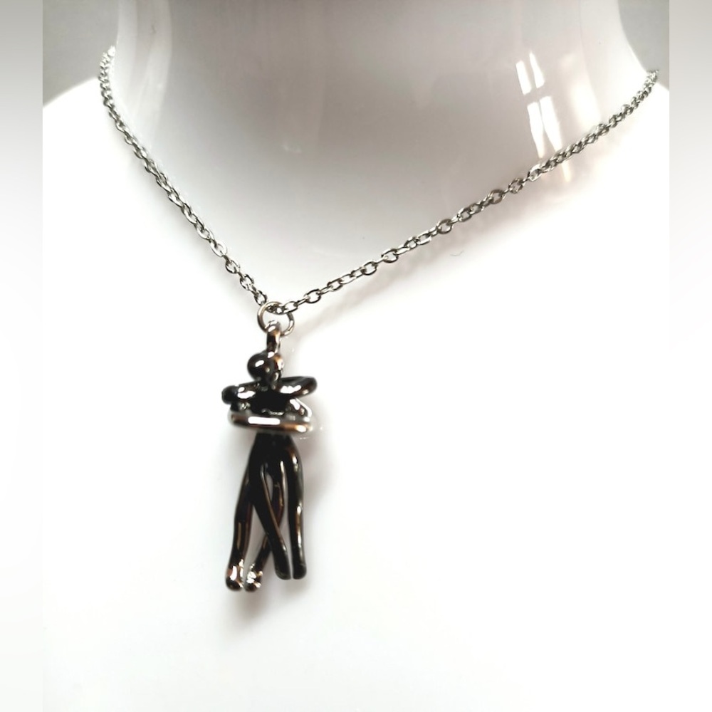 Couple stainless steel necklace